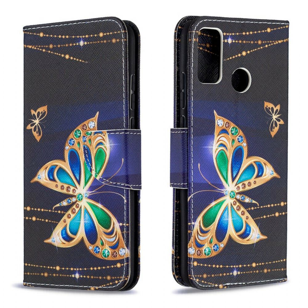 Folio-hoesje voor Honor 9X Lite Vlinders Koningen