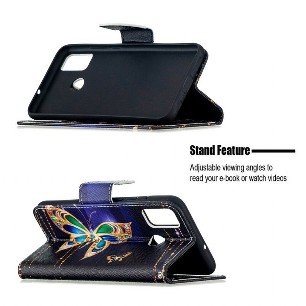 Folio-hoesje voor Honor 9X Lite Vlinders Koningen