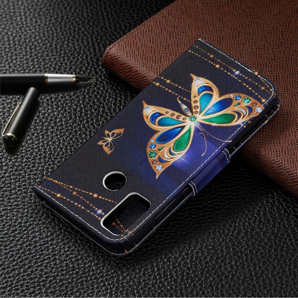 Folio-hoesje voor Honor 9X Lite Vlinders Koningen