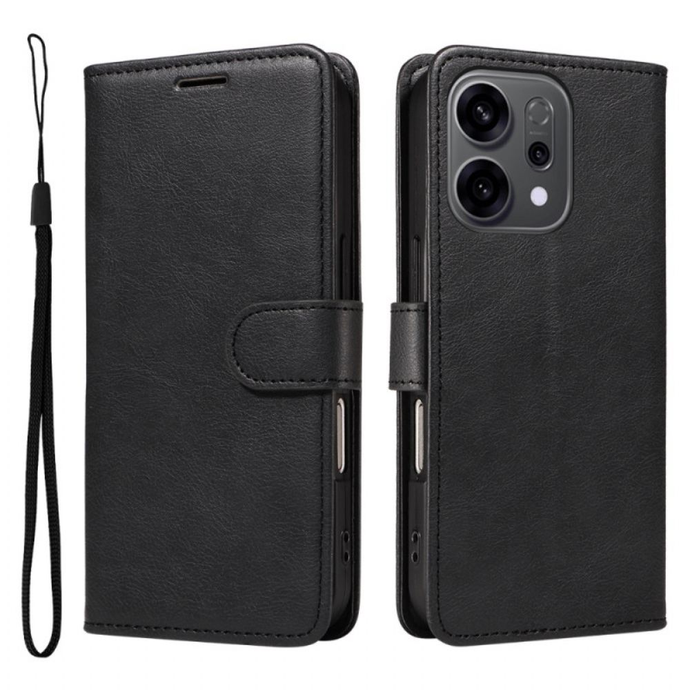 Bescherming Hoesje Oppo Reno 14f 5g Effen Met Riempje