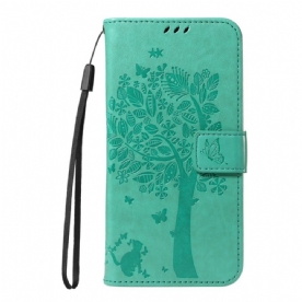 Flip Case Leren Oppo Reno 14f 5g Boom En Kat