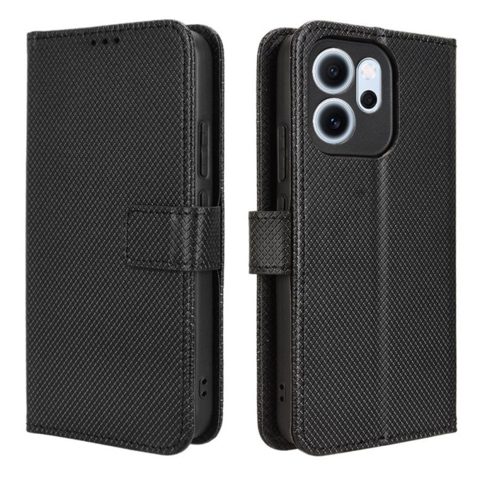 Folio-hoesje Oppo Reno 14f 5g Diamantpatroon