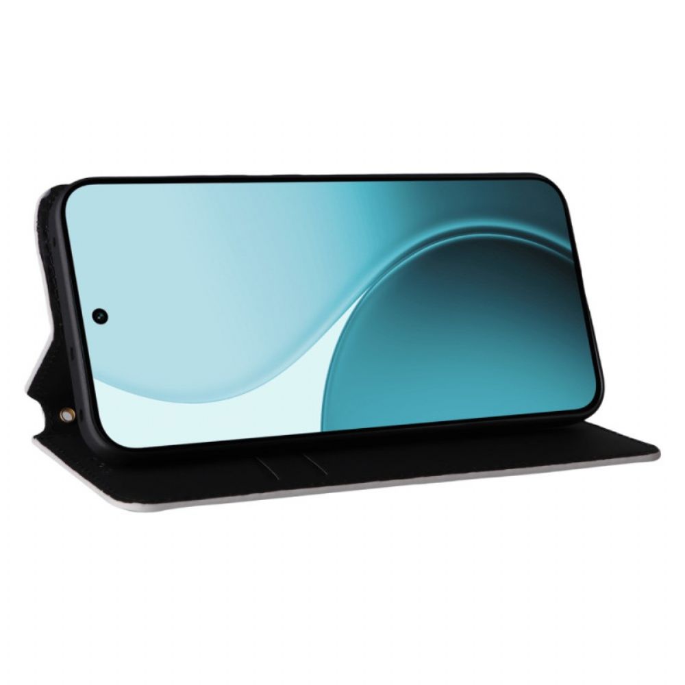 Folio-hoesje Oppo Reno 14f 5g Telefoonhoesje Diamantpatroon