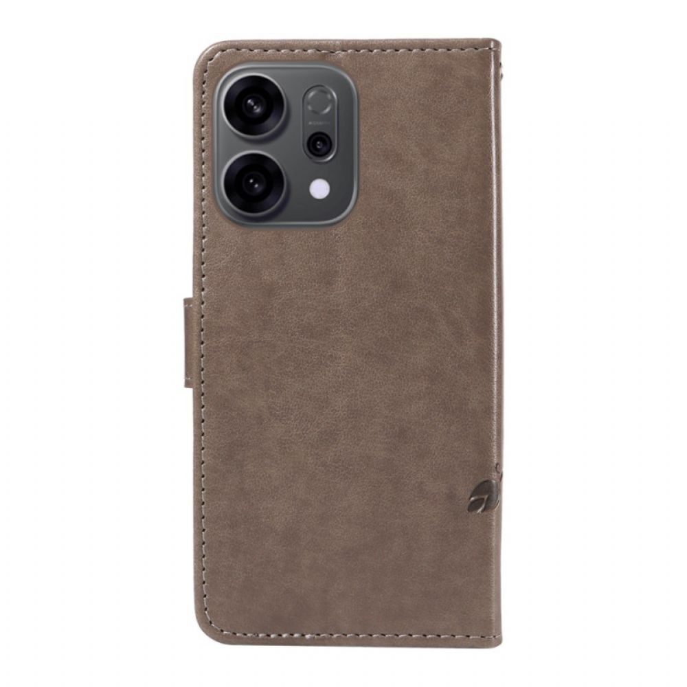 Folio-hoesje Oppo Reno 14f 5g Telefoonhoesje Kleine Bloemen