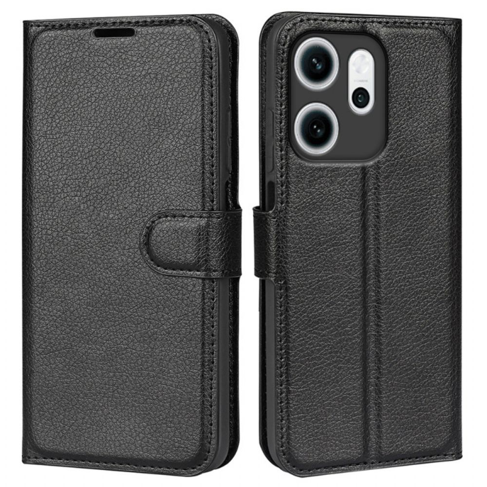 Folio-hoesje Oppo Reno 14f 5g Telefoonhoesje Lychee Kunstleer