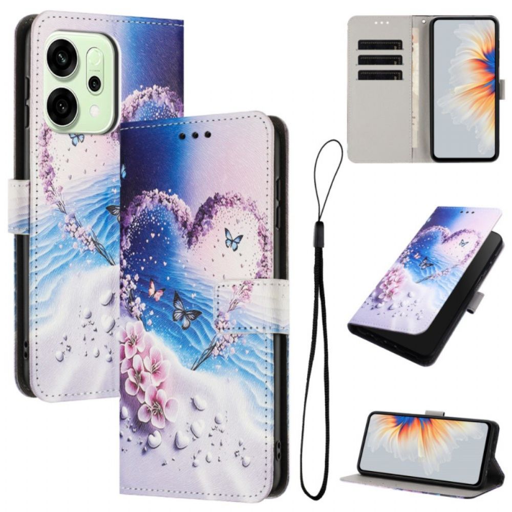 Leren Hoesje Oppo Reno 14f 5g Hart Bescherming Hoesje