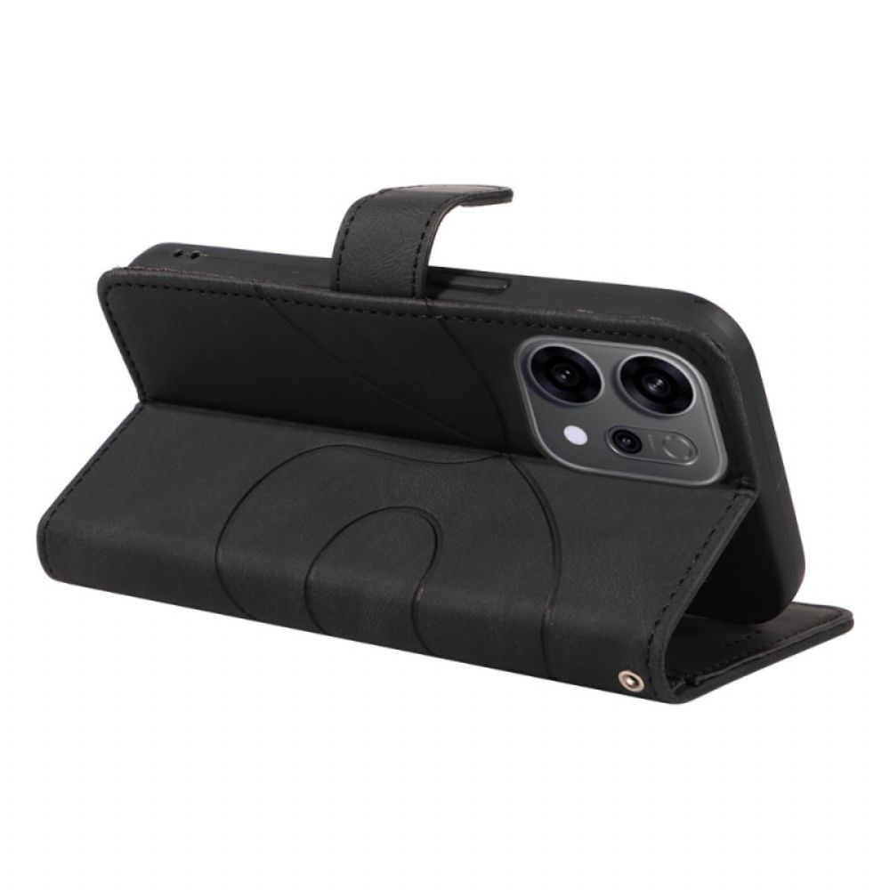 Leren Hoesje Voor Oppo Reno 14f 5g Golvend