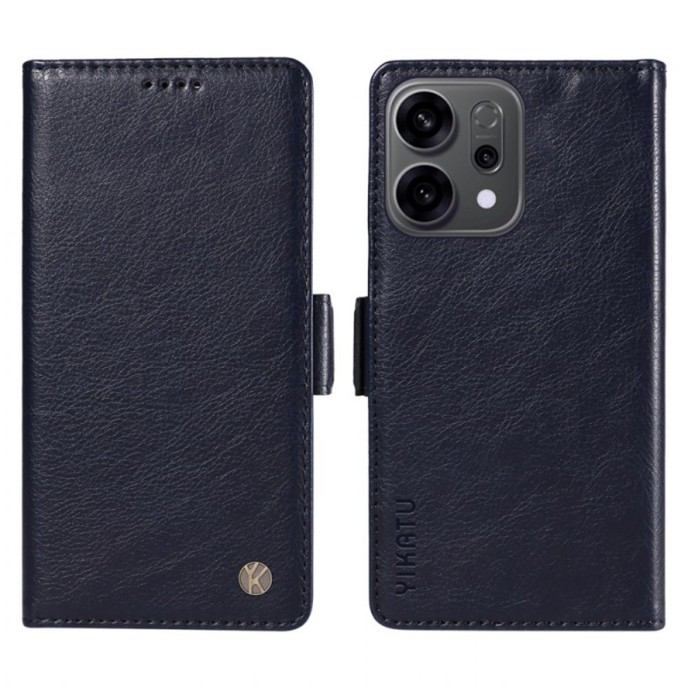 Leren Hoesje Voor Oppo Reno 14f 5g Vintage Yikatu