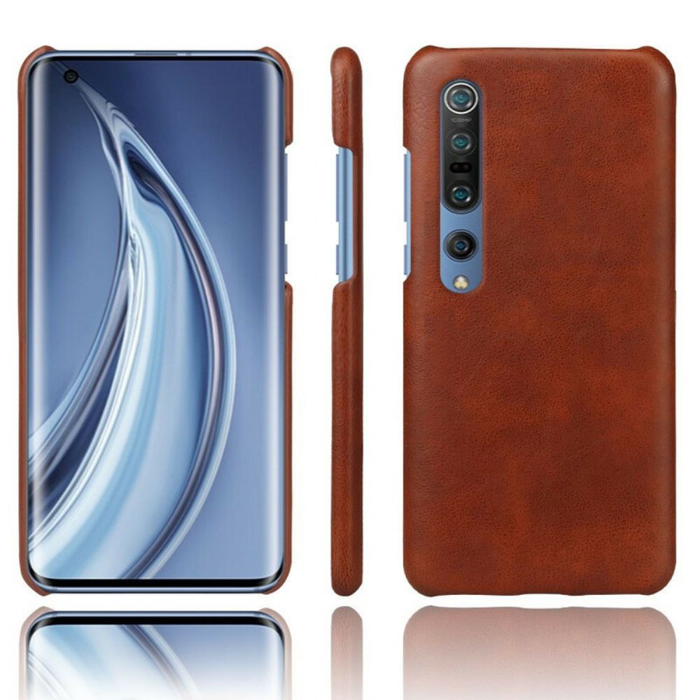 Hoesje voor Xiaomi Mi 10 / 10 Pro Ksq Litchi-leereffect