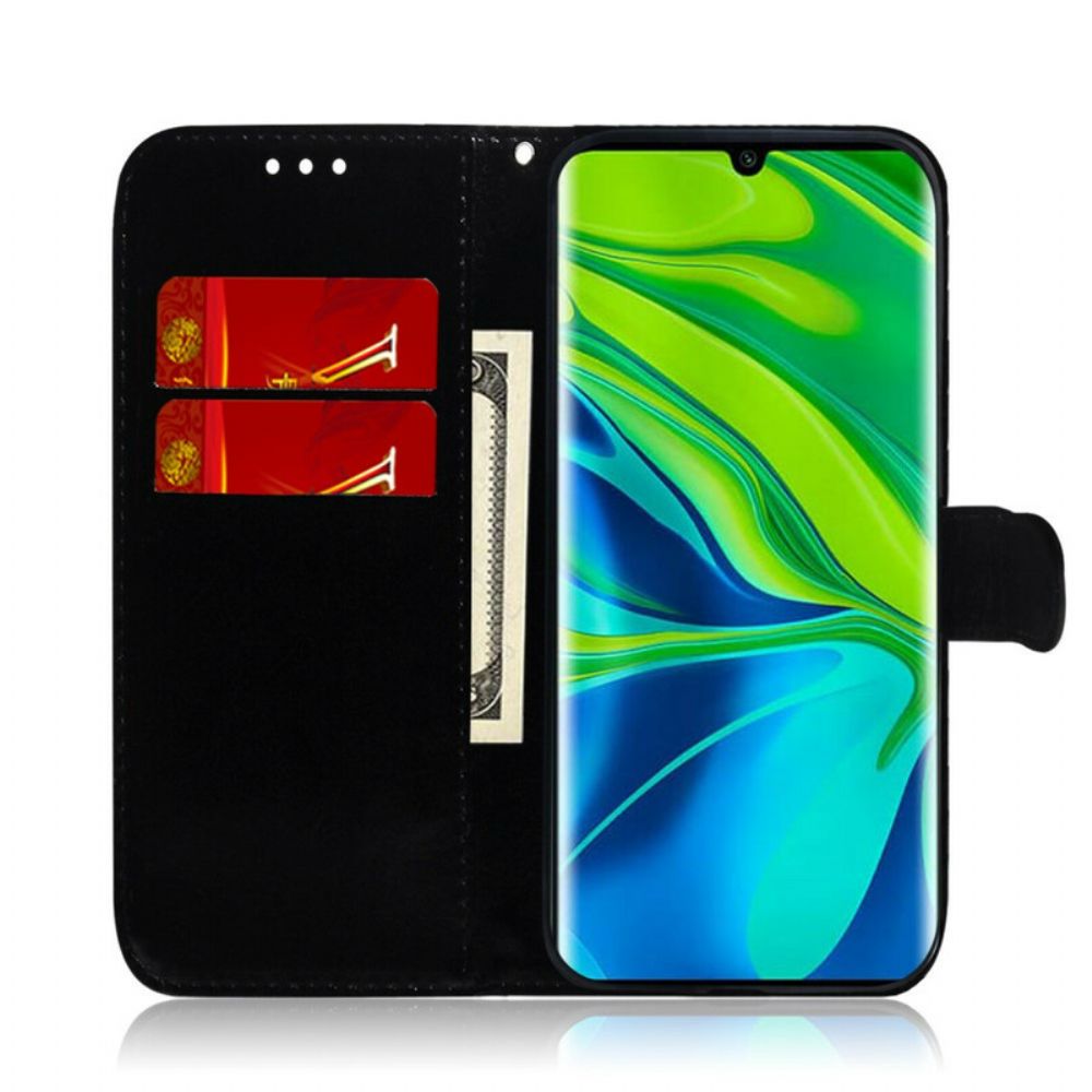 Leren Hoesje voor Xiaomi Mi 10 / 10 Pro Spiegelkap Van Kunstleer