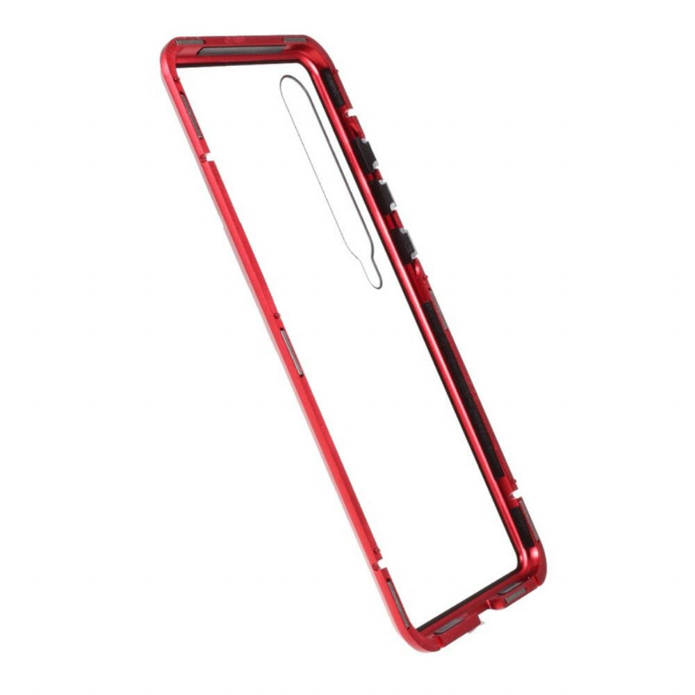 Telefoonhoesje voor Xiaomi Mi 10 / 10 Pro Voor- En Achterkant Van Gehard Glas En Metaal