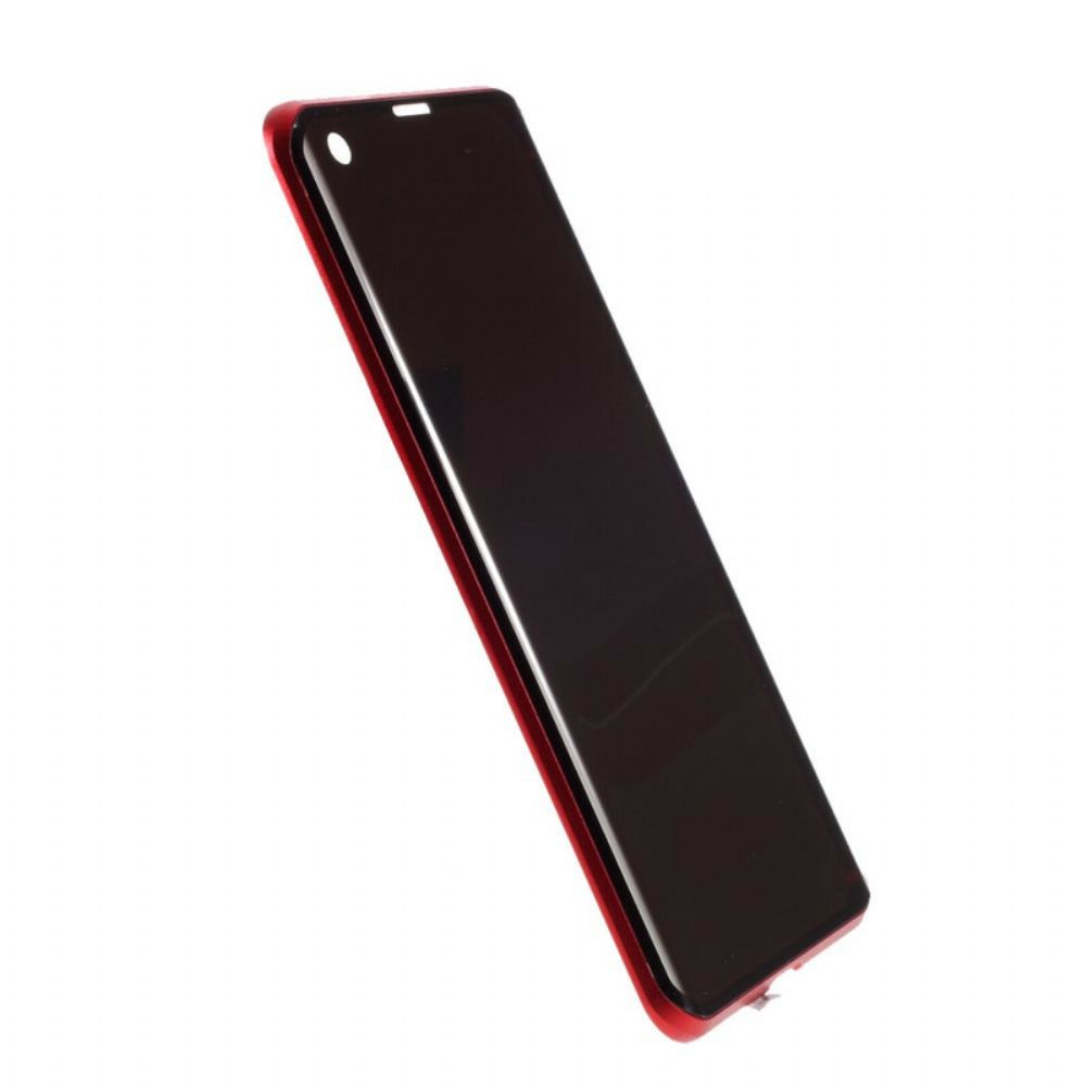Telefoonhoesje voor Xiaomi Mi 10 / 10 Pro Voor- En Achterkant Van Gehard Glas En Metaal