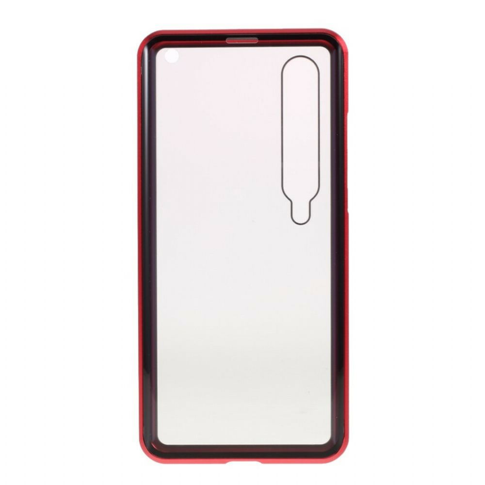 Telefoonhoesje voor Xiaomi Mi 10 / 10 Pro Voor- En Achterkant Van Gehard Glas En Metaal