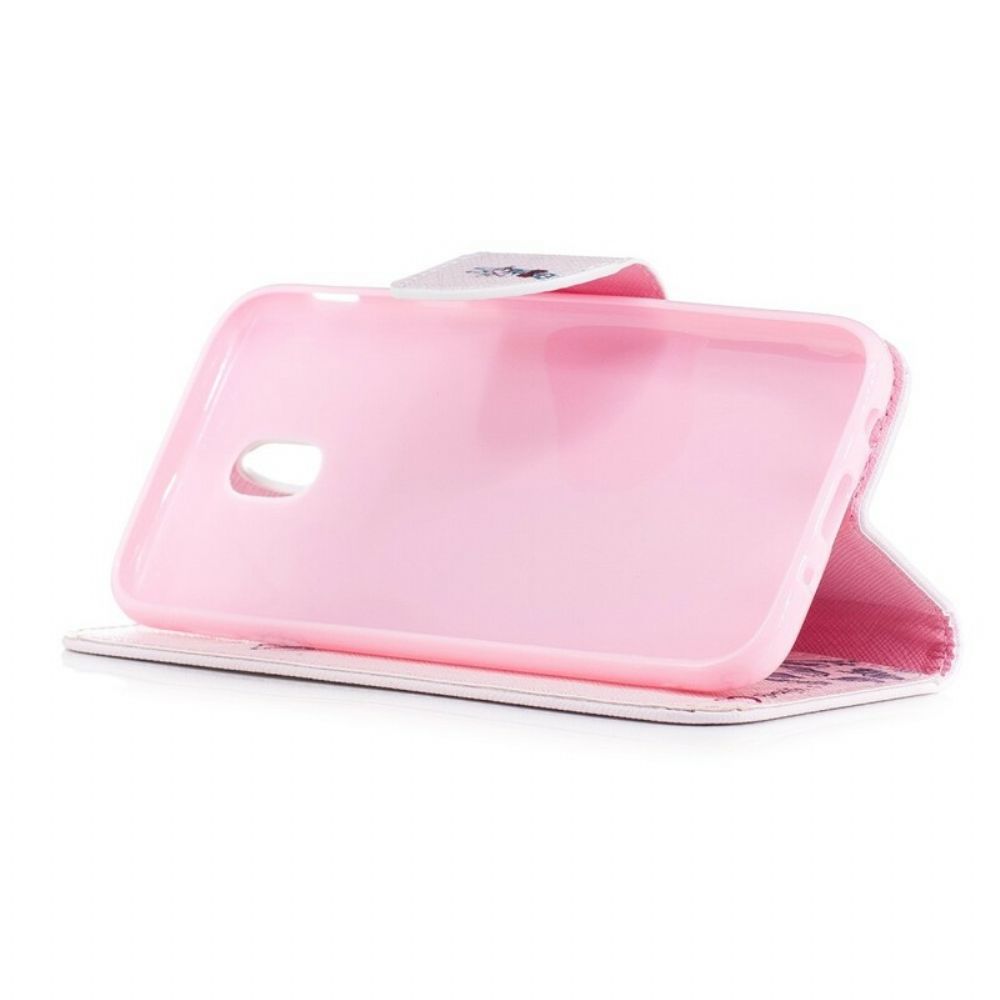 Flip Case voor Samsung Galaxy J3 2017 Slimme Giraf