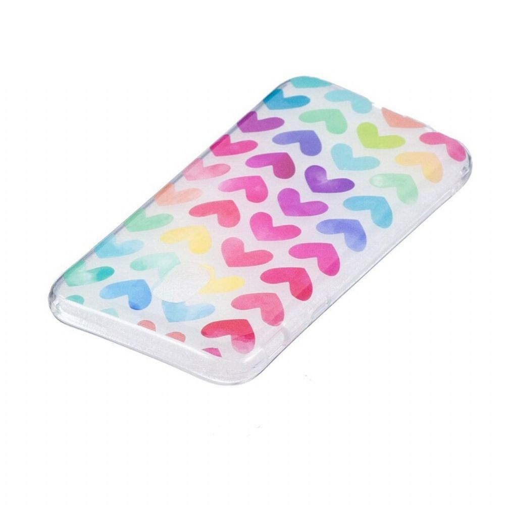 Hoesje voor Samsung Galaxy J3 2017 Grafische Harten