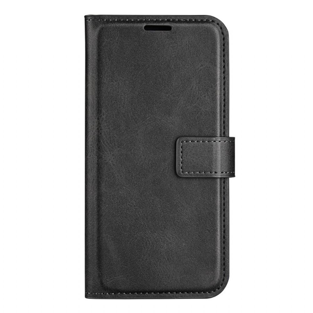 Flip Case voor Moto G51 5G Extreem Slank Leereffect