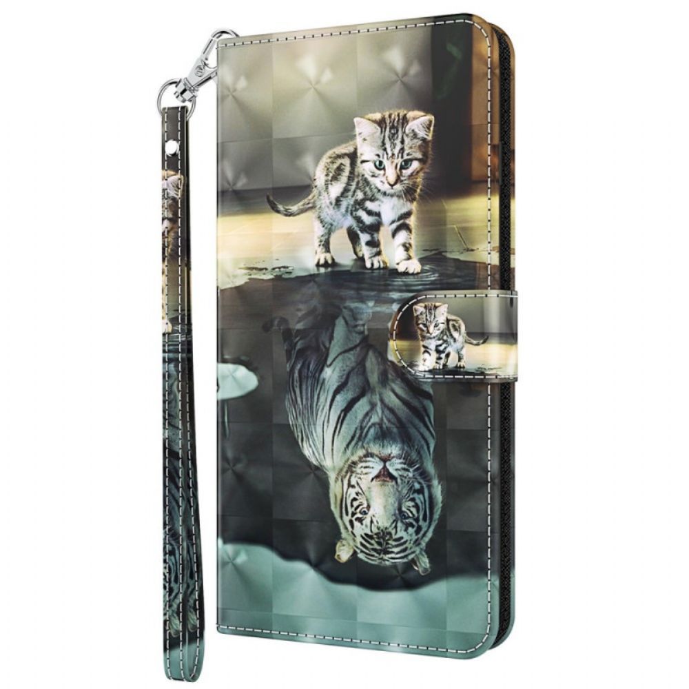 Leren Hoesje voor Moto G51 5G Ernest De Tijger