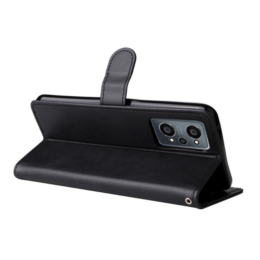 Folio-hoesje voor Realme GT Neo 3T / Neo 2 Met Ketting Leren Bandeffect