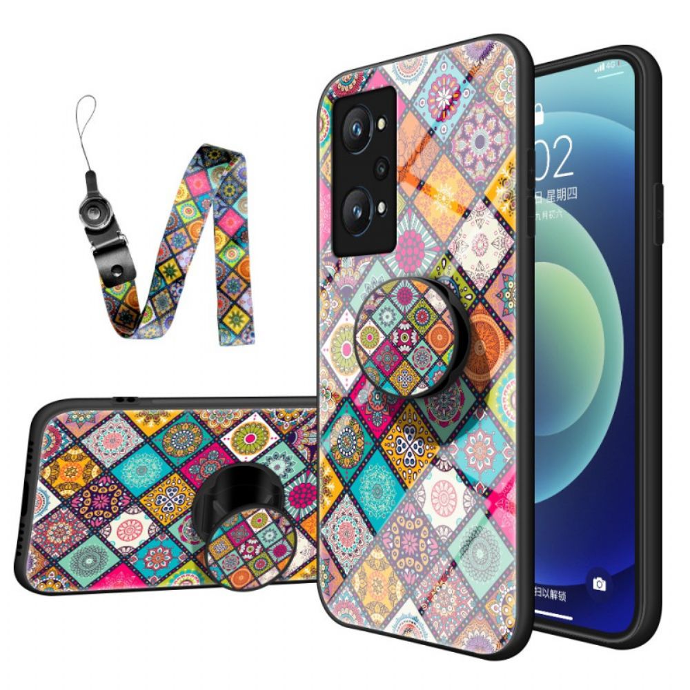 Hoesje voor Realme GT Neo 3T / Neo 2 Magnetische Patchworkhouder