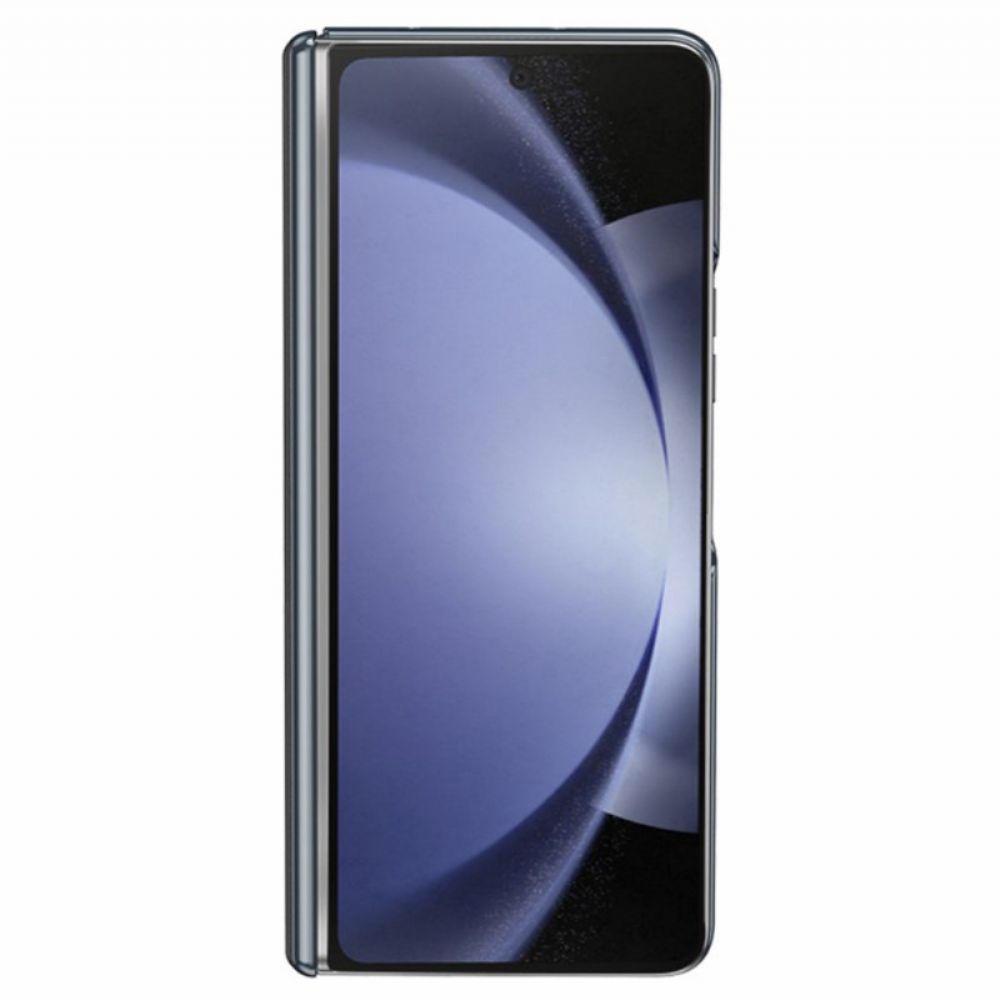 Case Hoesje Samsung Galaxy Z Fold 6 Telefoonhoesje Bescherming Voor Scharnier Met Metaaleffect