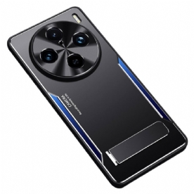 Case Hoesje Vivo X100 Pro Telefoonhoesje Metaaleffect Met Standaard