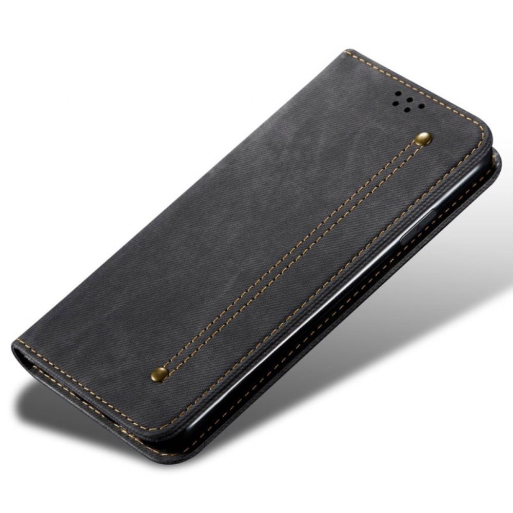 Folio-hoesje Voor Vivo X100 Pro Denim Textuur