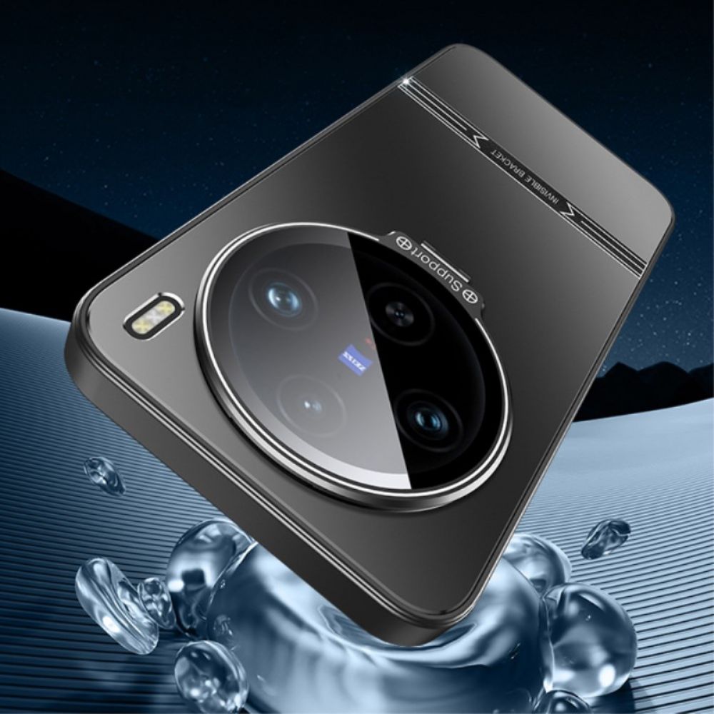 Hoesje Vivo X100 Pro Camerabescherming En Geïntegreerde Standaard