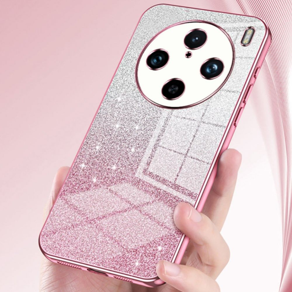 Hoesje Vivo X100 Pro Gradient Glitter Bescherming Hoesje