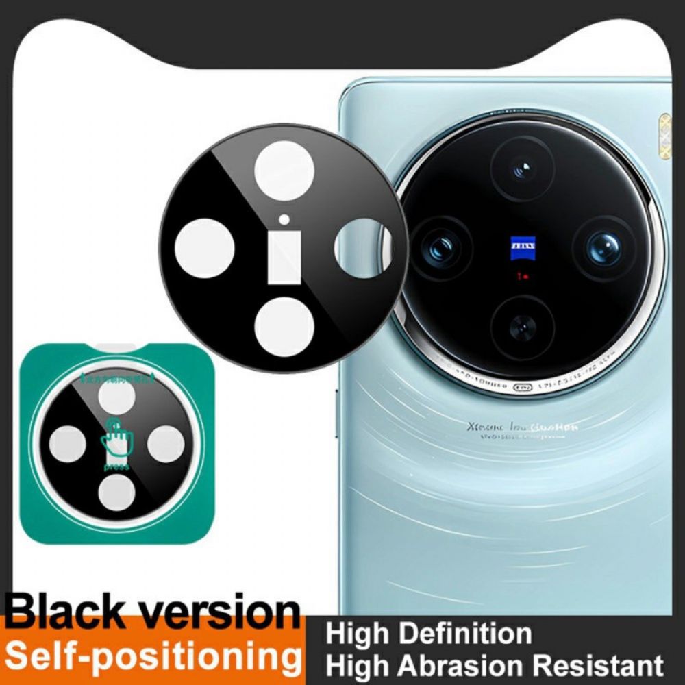 Lensbeschermer Van Gehard Glas Voor Vivo X100 Pro Met Zelfpositionerend Frame (zwarte Versie)