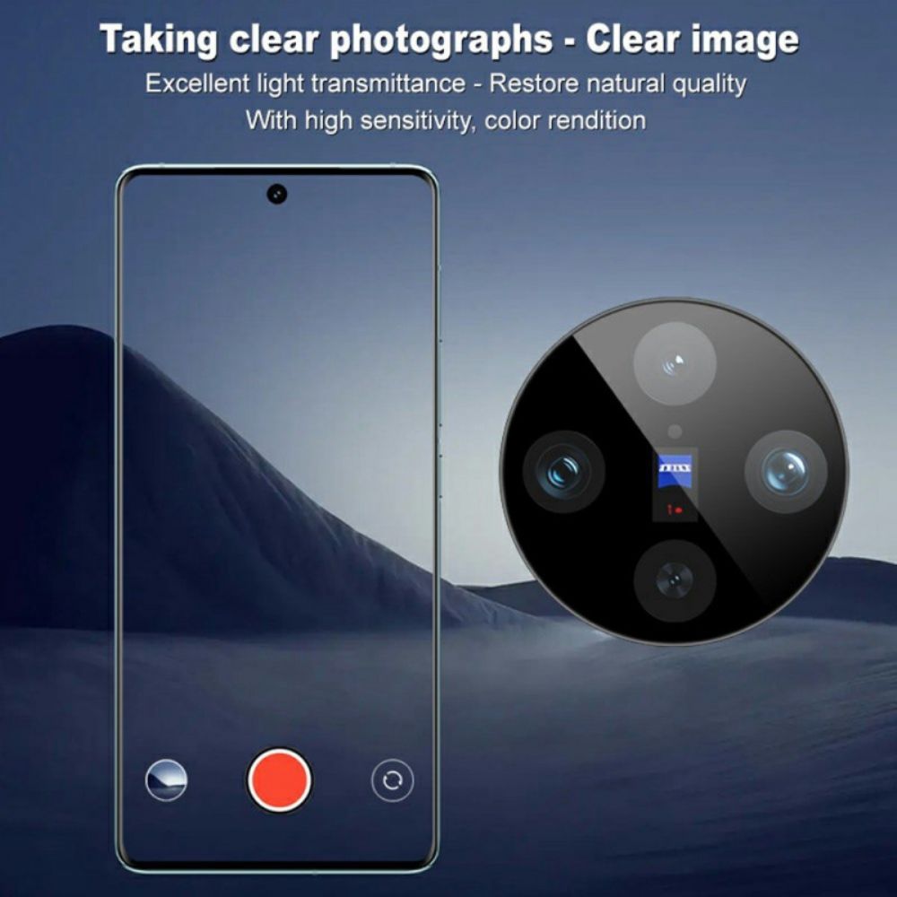 Lensbeschermer Van Gehard Glas Voor Vivo X100 Pro Met Zelfpositionerend Frame (zwarte Versie)