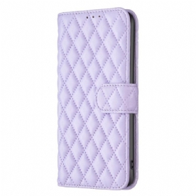 Flip Case voor Samsung Galaxy S23 5G Gewatteerde Binfen Kleur