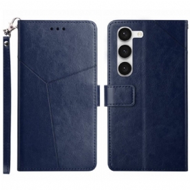 Folio-hoesje voor Samsung Galaxy S23 5G Met Ketting Y Strappy-ontwerp