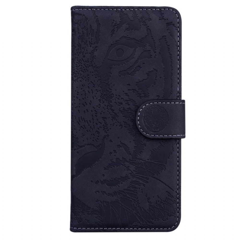 Folio-hoesje voor Samsung Galaxy S23 5G Tijger Voetafdruk