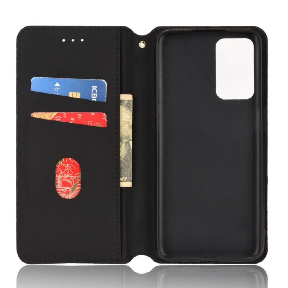 Bescherming Hoesje voor Oppo A16 / A16s Folio-hoesje Diamant Leder Effect