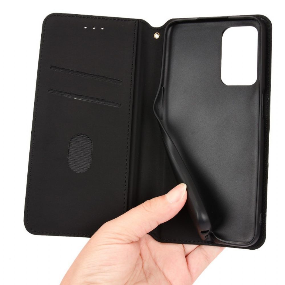Bescherming Hoesje voor Oppo A16 / A16s Folio-hoesje Diamant Leder Effect