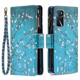 Folio-hoesje voor Oppo A16 / A16s Boomzak Met Rits
