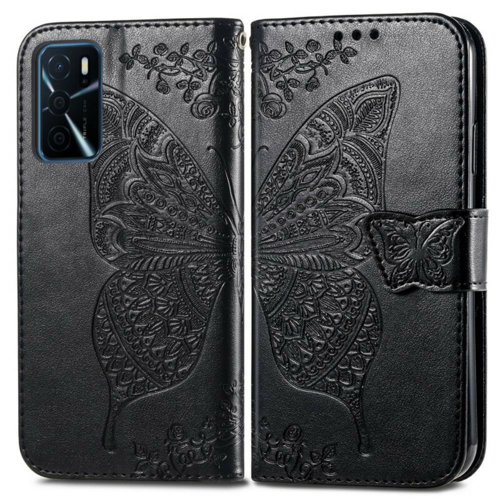 Folio-hoesje voor Oppo A16 / A16s Halve Vlinders
