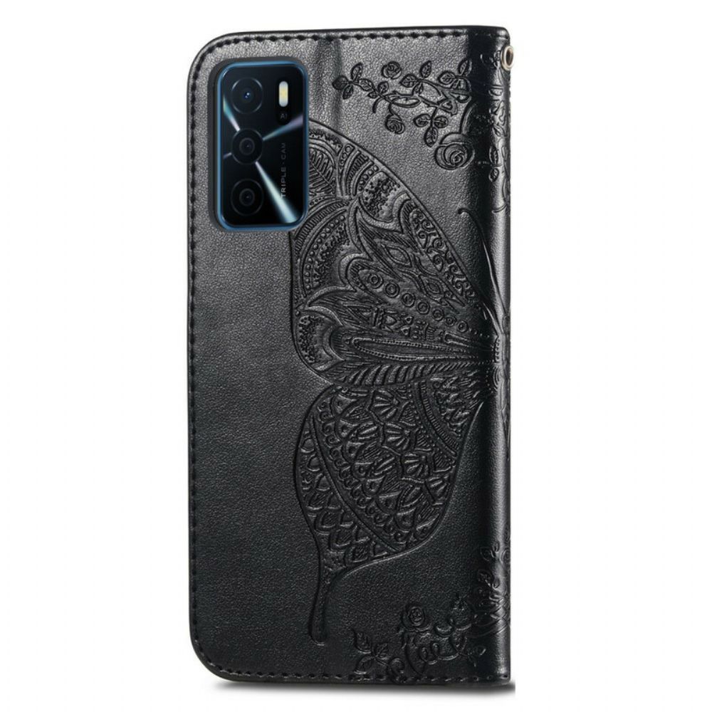 Folio-hoesje voor Oppo A16 / A16s Halve Vlinders