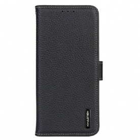 Folio-hoesje voor Oppo A16 / A16s Litchi Khazneh Leer