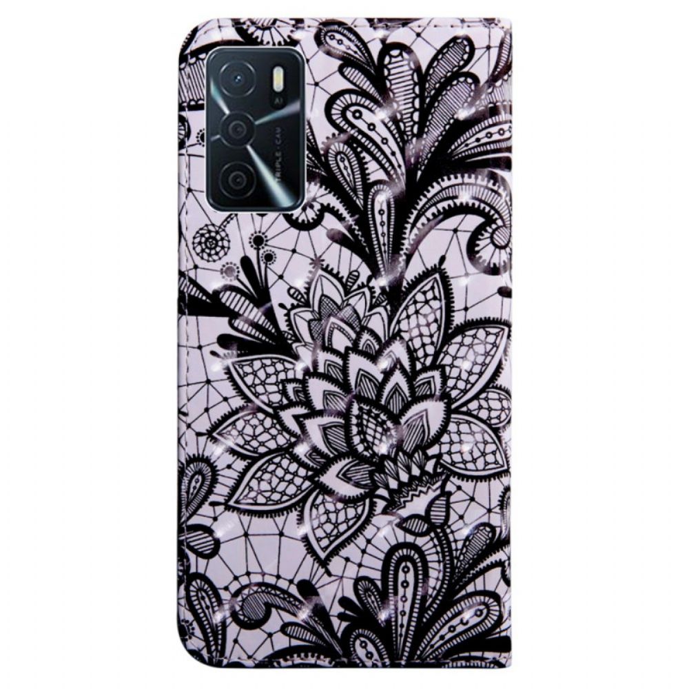 Folio-hoesje voor Oppo A16 / A16s Volledig Kant