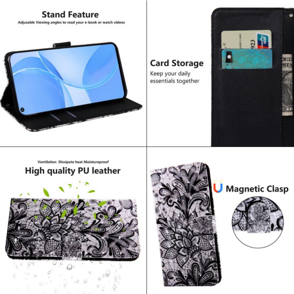 Folio-hoesje voor Oppo A16 / A16s Volledig Kant
