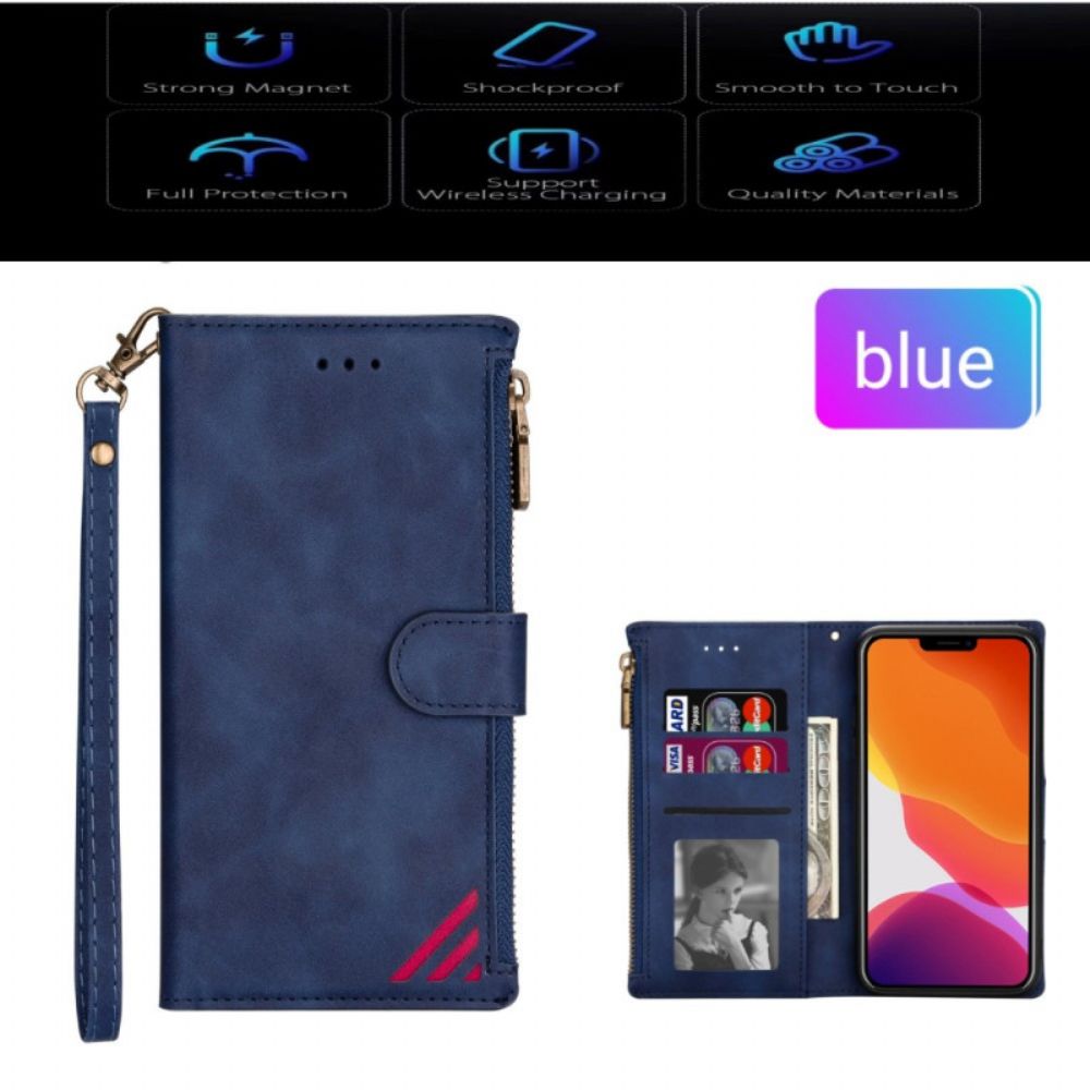 Folio-hoesje voor iPhone 14 Pro Max Met Ketting Thonglijnen