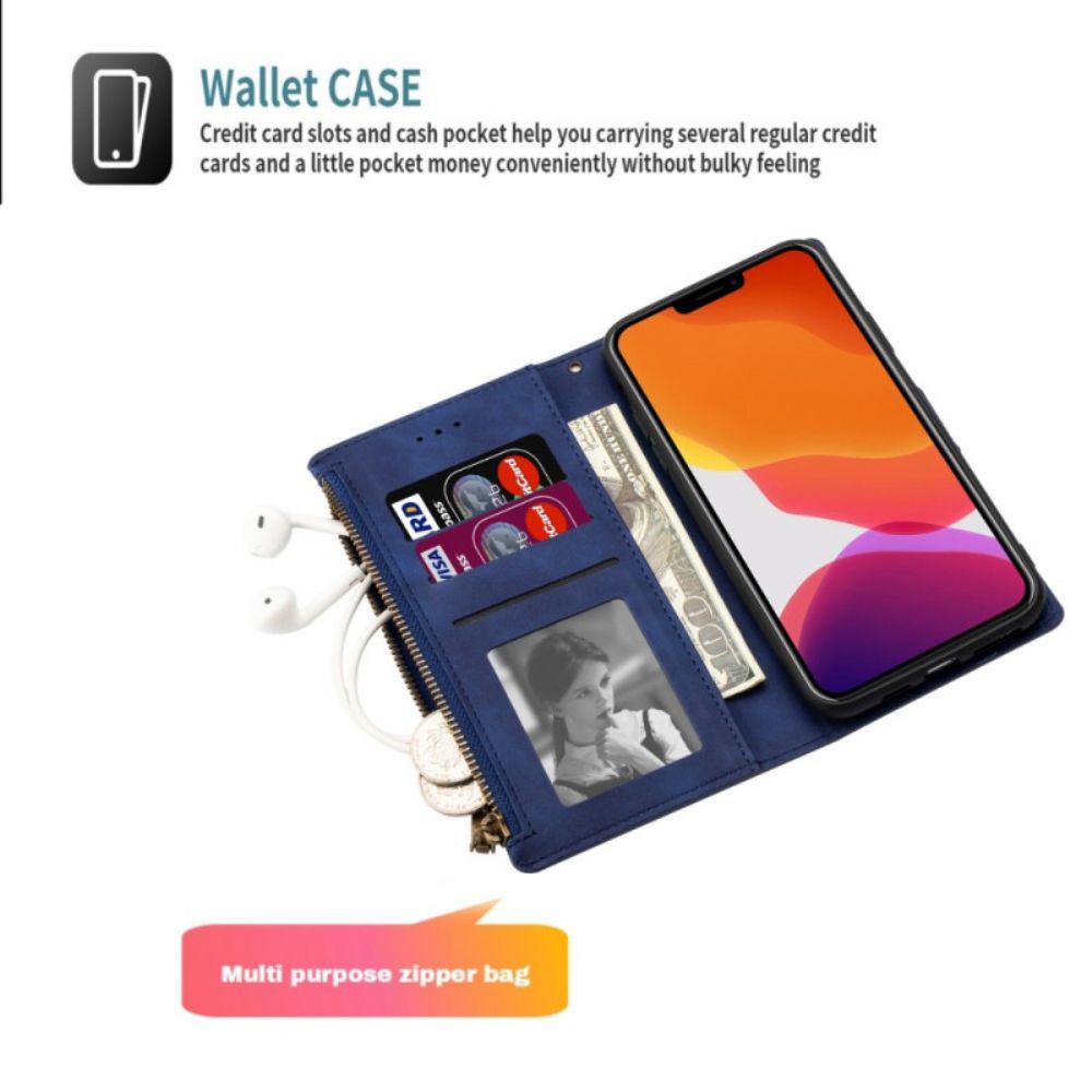 Folio-hoesje voor iPhone 14 Pro Max Met Ketting Thonglijnen