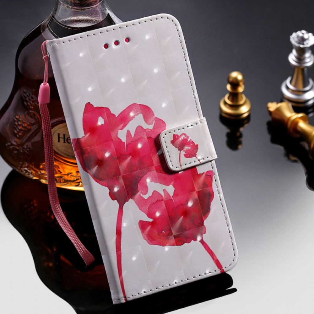 Hoesje Folio-hoesje voor iPhone 14 Pro Max Aquarel Halster