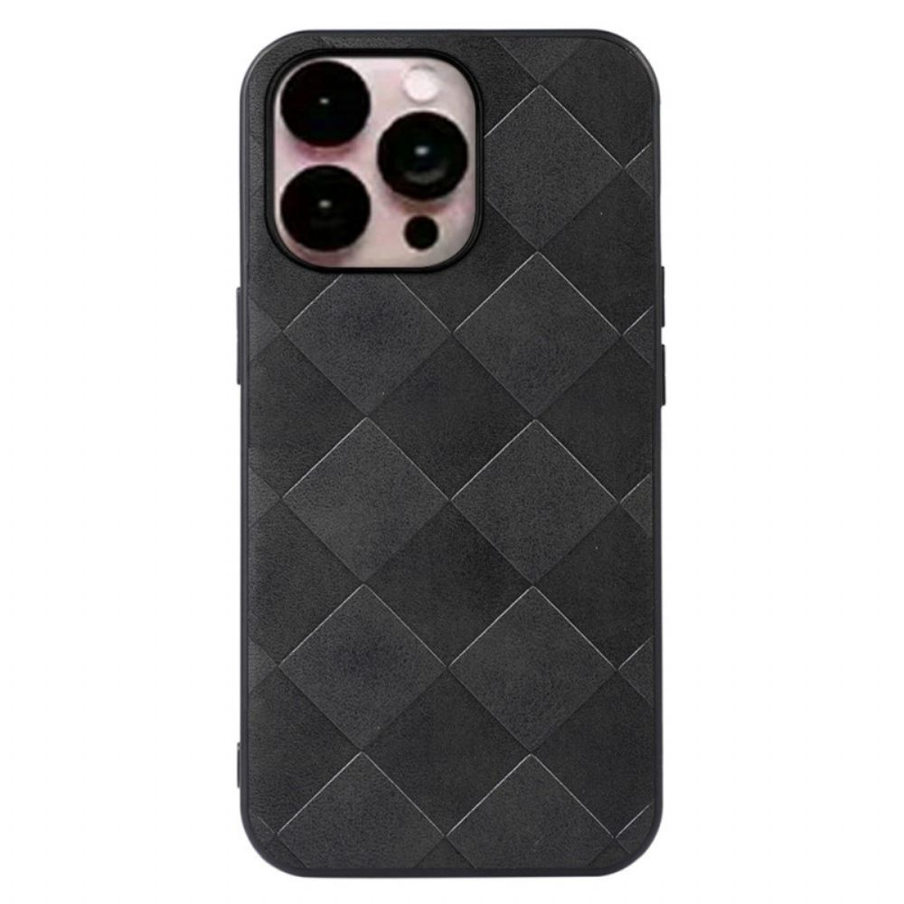 Hoesje voor iPhone 14 Pro Max Geweven Textuur