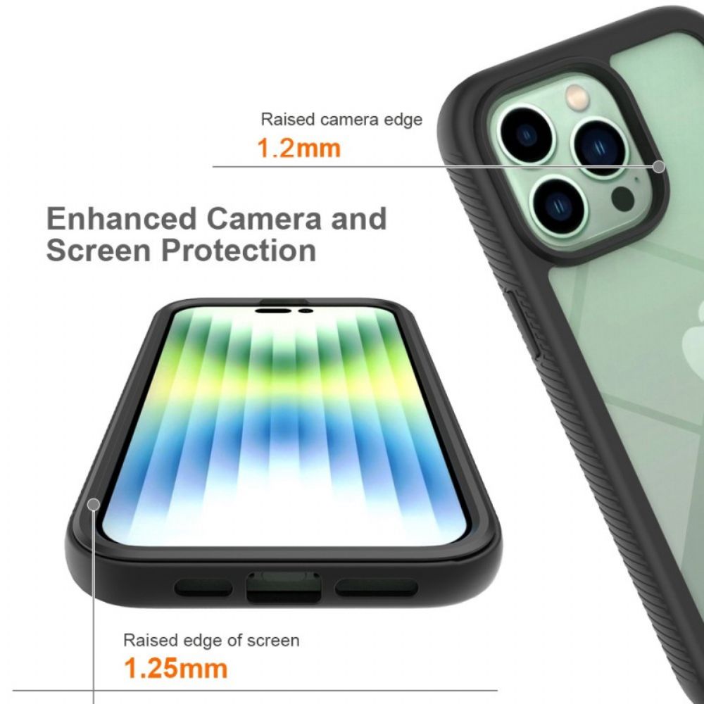 Hoesje voor iPhone 14 Pro Max Hybride Met Schermbeschermer