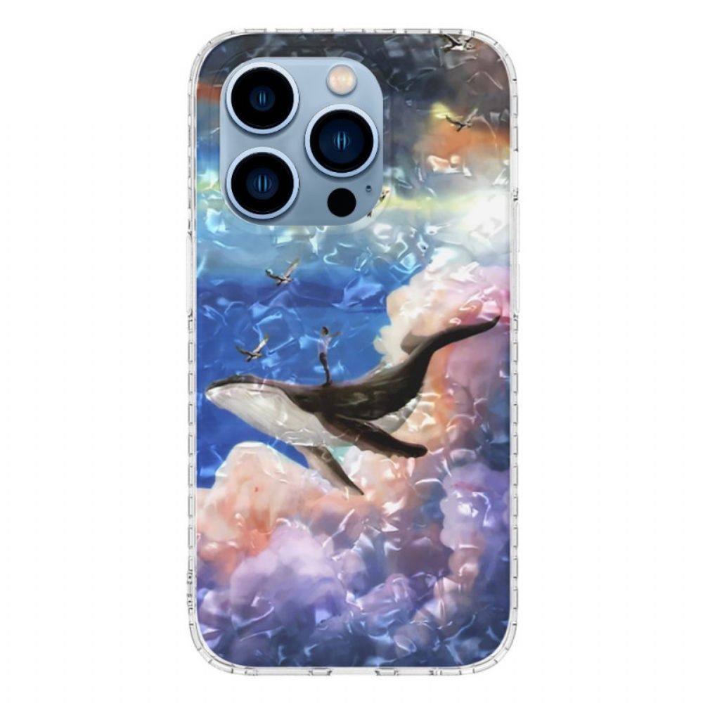Hoesje voor iPhone 14 Pro Max Stijlvolle Walvis