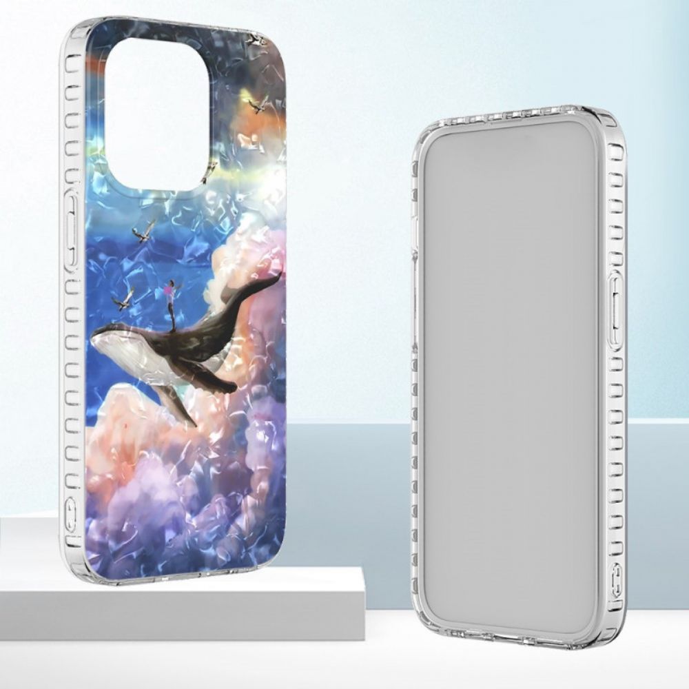 Hoesje voor iPhone 14 Pro Max Stijlvolle Walvis