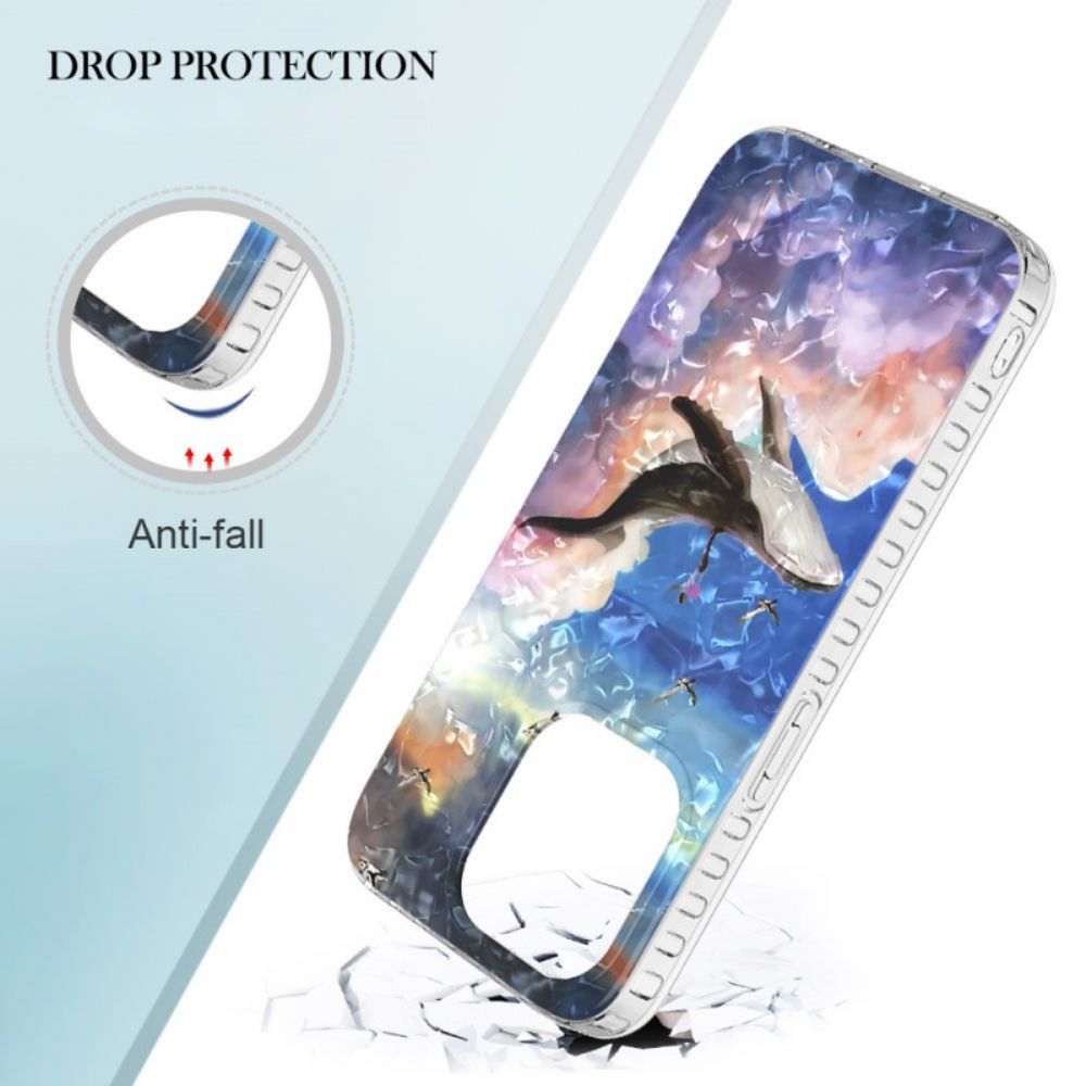 Hoesje voor iPhone 14 Pro Max Stijlvolle Walvis