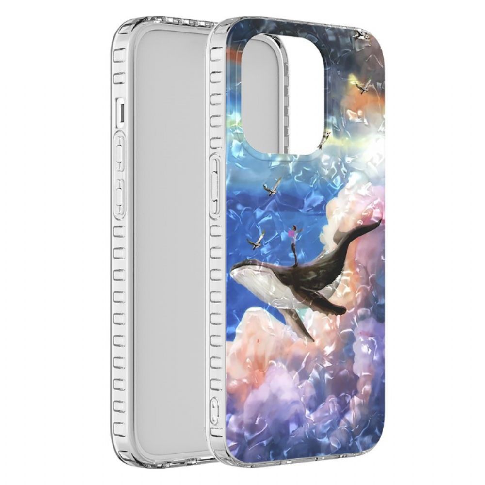Hoesje voor iPhone 14 Pro Max Stijlvolle Walvis